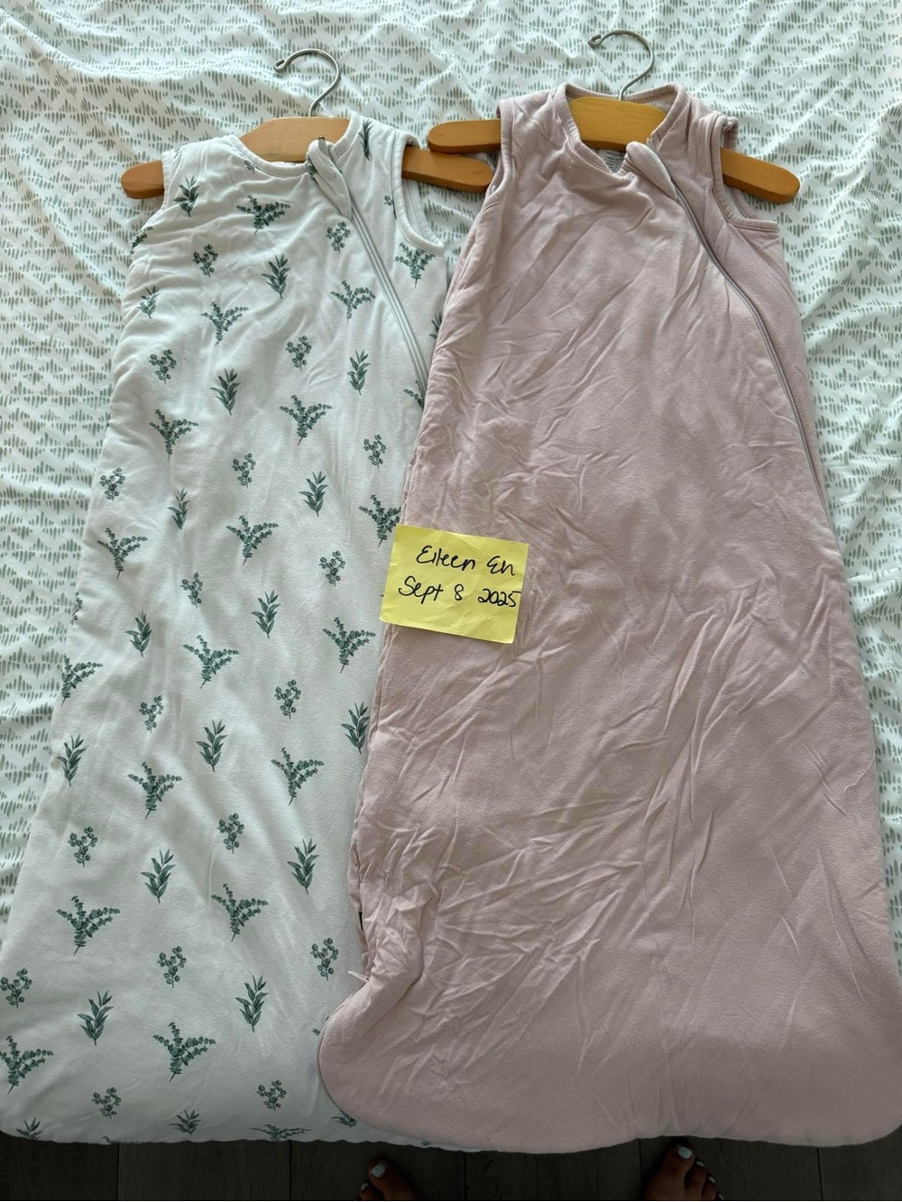 2-Pack Baby Sleep Sacks - Eucalyptus & Blush